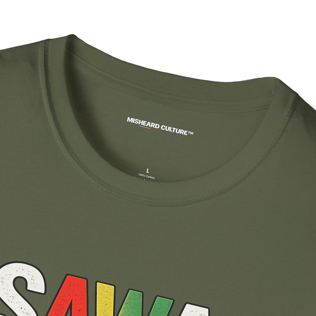 Sawa, Not Sour! | Funny Swahili Misheard Phrase T-Shirt
