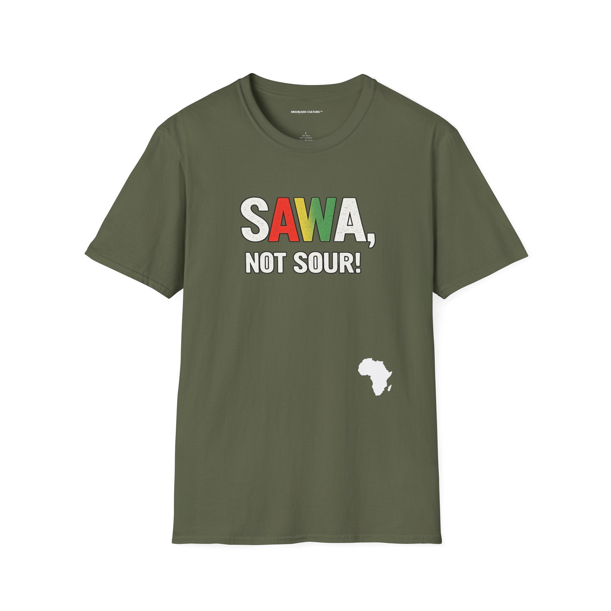 Sawa, Not Sour! | Funny Swahili Misheard Phrase T-Shirt